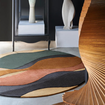 Tapis rond Océane Toulemonde Bochart - 2 dimensions