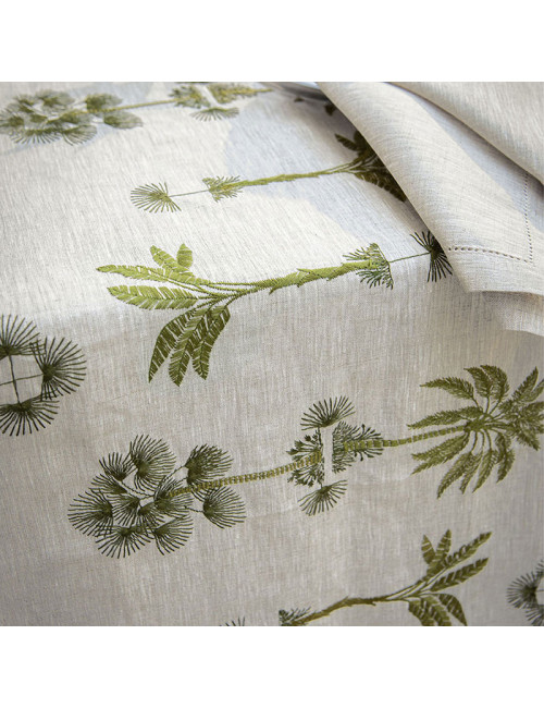 Nappe Barbade Alexandre Turpault 100% lin - 3 dimensions