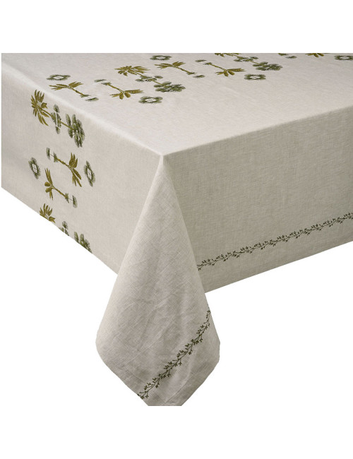 Nappe Barbade Alexandre Turpault 100% lin - 3 dimensions