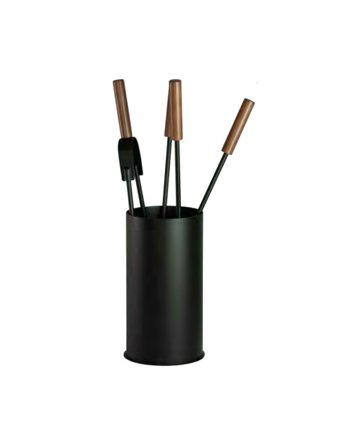 Serviteur de cheminée noir Reignoux - 2 coloris