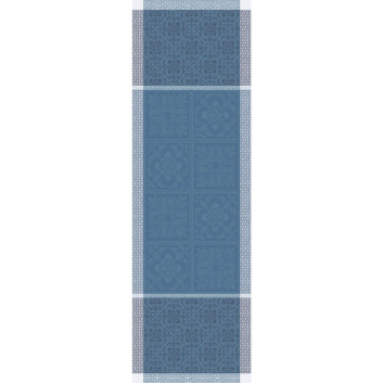 Chemin de table Harmonie Bleu Garnier Thiebaut