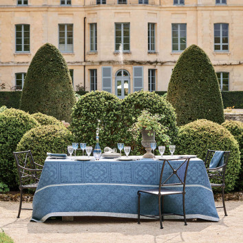 Nappe Harmonie Bleu Garnier Thiebaut - 3 tailles