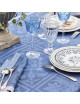 Nappe Harmonie Bleu Garnier Thiebaut - 3 tailles