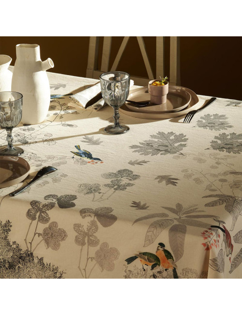 Nappe Monochrome fusain Garnier Thiebaut - 4 tailles