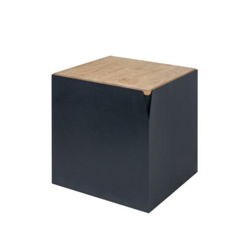 Réserve à pellets noire et bois Reignoux - 2 tailles