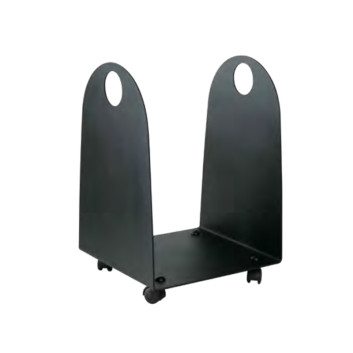 Porte buches réserve à bois en acier Reignoux à roulettes