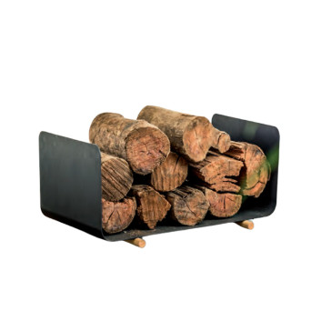 Porte buches ouvert réserve à bois Reignoux