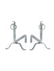 Paire de chenets Reignoux h.30cm anneaux