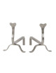 Paire de chenets Reignoux h.27cm