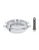 Set batterie 2 poêles hautes Cristel Mutine amovibles inox 24 et 28cm