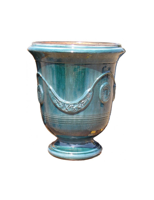 Vase Anduze Bleu Terre Figuière - 4 tailles