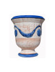 Vase Anduze cérusé bleu Terre Figuière - 4 tailles