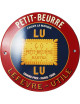 Plaque émaillée ronde Petit-Beurre Lu Email Replica