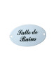 Plaque émaillée Salle de Bains Email Replica 5.5x9cm