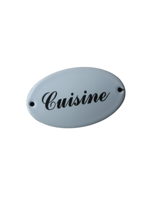 Plaque émaillée Cuisine Email Replica 5.5x9cm
