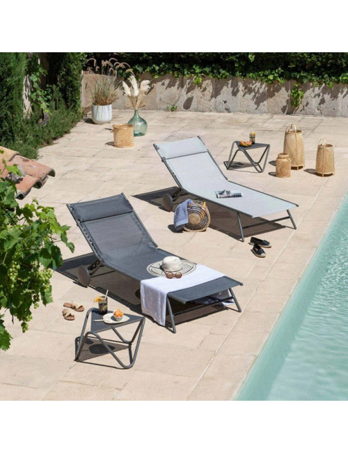 Bain de soleil Lafuma Mobilier Miami II Rives Becomfort - 4 coloris
