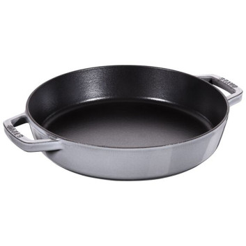 Poêle Staub en fonte 2 poignées - 2 coloris 3 tailles
