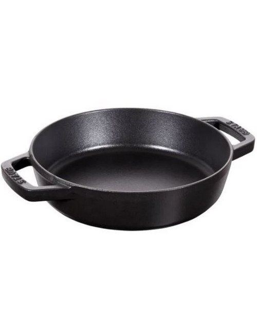 Poêle Staub en fonte 2 poignées - 2 coloris 3 tailles