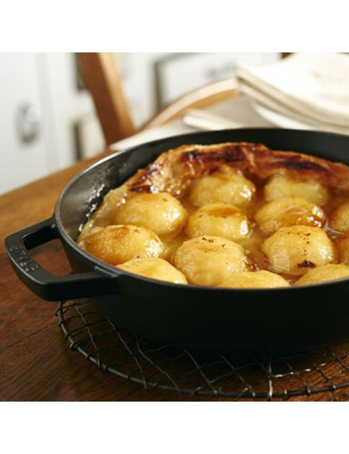 Poêle Staub en fonte 2 poignées - 2 coloris 3 tailles