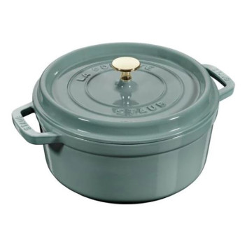 Cocotte ronde Staub en fonte Eucalyptus - 3 diamètres