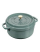 Cocotte ronde Staub en fonte Eucalyptus - 3 diamètres