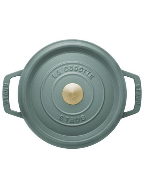 Cocotte ronde Staub en fonte Eucalyptus - 3 diamètres