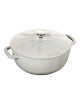 Cocotte en fonte Staub 24cm flocon truffe blanche