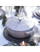 Cocotte en fonte Staub 24cm flocon truffe blanche