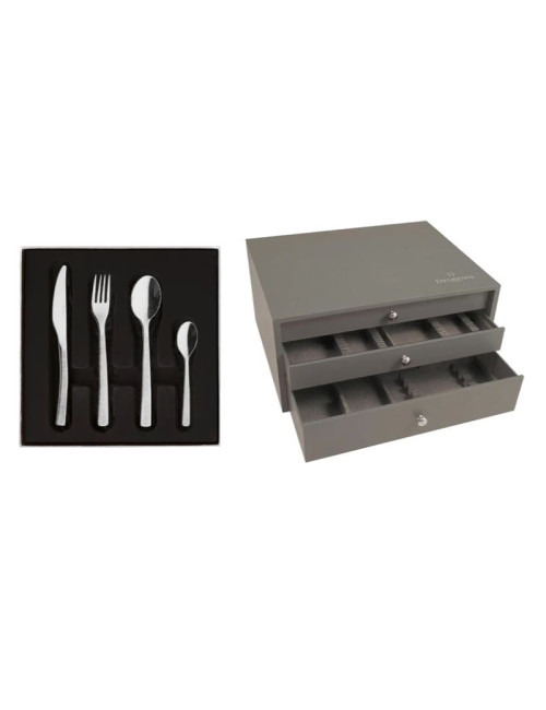 Ecrin 124 couverts Astrée Ciselé Miroir DEGRENNE