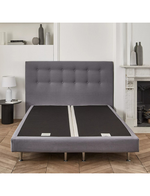Sommier tapissier à lattes TRECA H17cm - 28 tailles