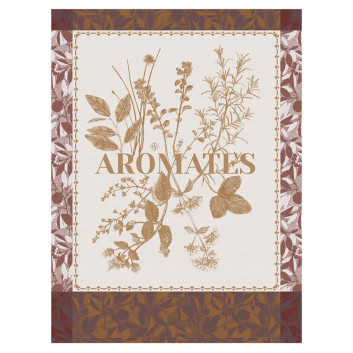 Torchon Aromates Le Jacquard Français en coton - 2 coloris