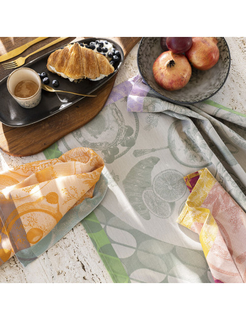 Torchon Brunch Gourmand Le Jacquard Français en coton - 3 coloris