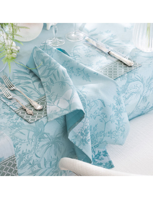4 serviettes de table Jardin d'Eden Le Jacquard Français - 3 coloris