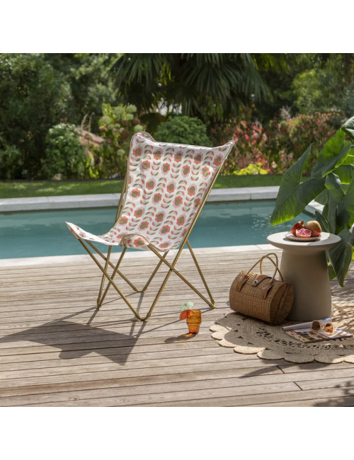 Fauteuil Lafuma Mobilier Maxi Pop Up airlon Rétro Bronzor