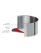 Set batterie de 4 casseroles Cristel Strate + 2 poignées Zénith amovible