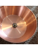 Suspension ronde cuivre lisse Baumalu 38cm bassine à confiture