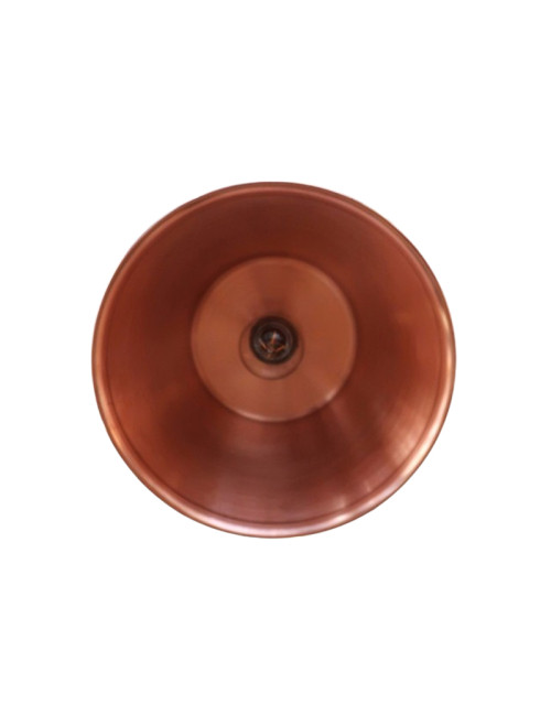 Suspension ronde cuivre lisse Baumalu 26cm bassine à gelée