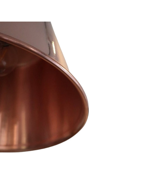 Suspension ronde cuivre lisse Baumalu 26cm bassine à gelée