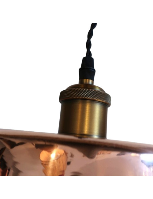 Suspension ronde cuivre lisse Baumalu 26cm bassine à gelée