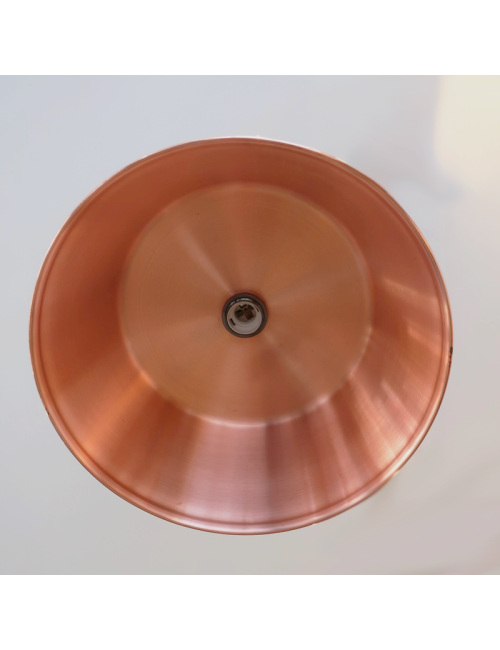 Suspension ronde cuivre lisse Baumalu 38cm bassine à confiture