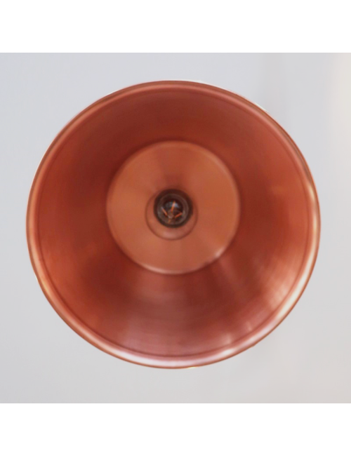 Suspension ronde cuivre lisse Baumalu 26cm bassine à gelée