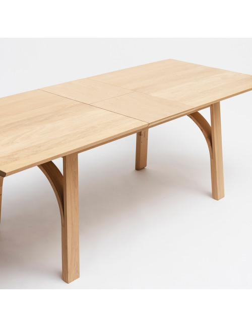 Table à manger extensible Arch Drugeot Manufacture chêne massif - 2 tailles