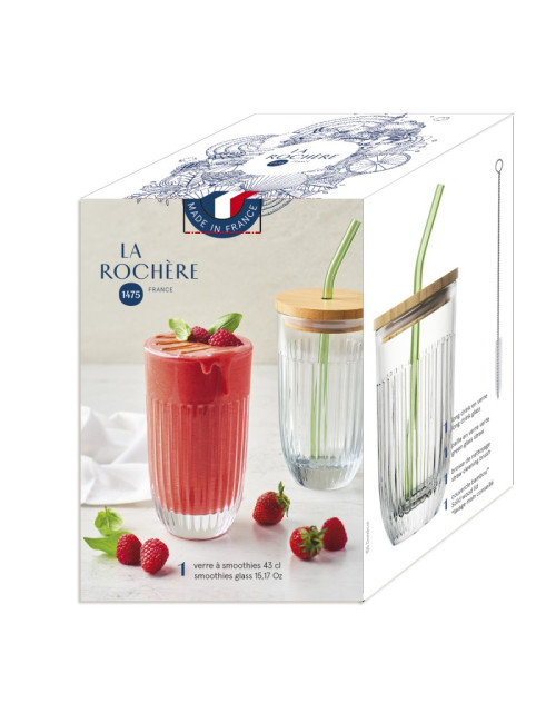 Verre à smoothie avec paille La Rochère Ouessant