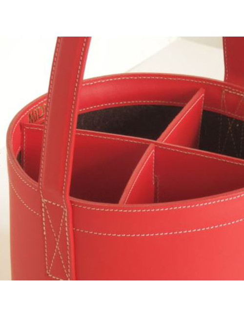Seau porte bouteille midibar QUATRO en cuir Midipy - 4 coloris