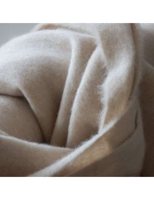 Plaid en 100% cachemire Midipy naturel beige 140x200cm
