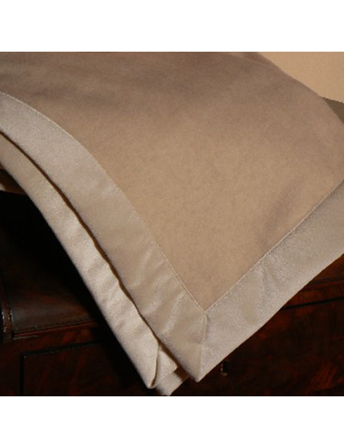 Couverture en 100% cachemire Midipy naturel beige - 3 tailles