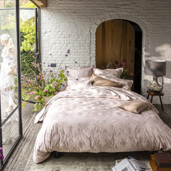 Drap plat Shalimar rosé Alexandre Turpault 270x300cm