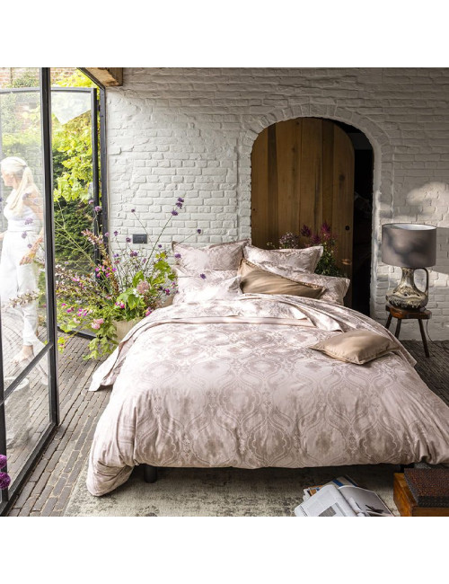 Drap plat Shalimar rosé Alexandre Turpault 270x300cm