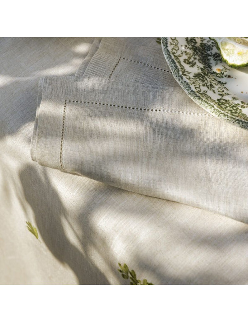 Nappe Infusion Alexandre Turpault 100% lin - 3 dimensions