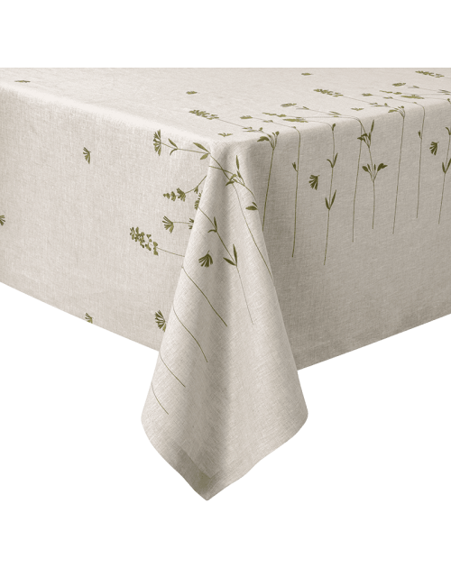 Nappe Infusion Alexandre Turpault 100% lin - 3 dimensions